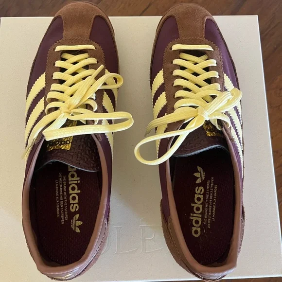 Adidas Women’s SL72 OG Maroon and Brown Sneakers - Picture 9 of 16